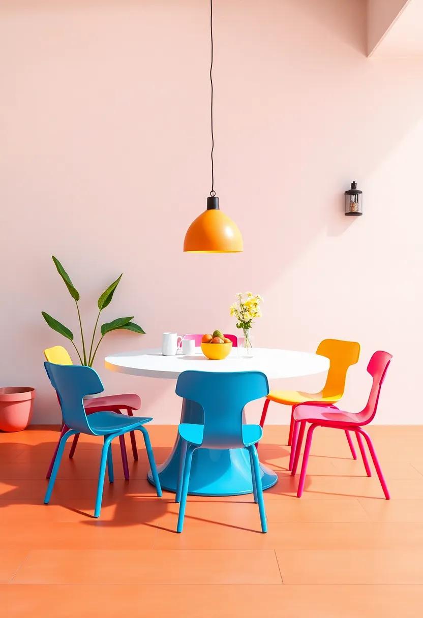 Colorful Dining Set: Brighten up your garden with a ⁣retro dining set in bold colors,perfect ⁣for ‍alfresco meals with family and friends