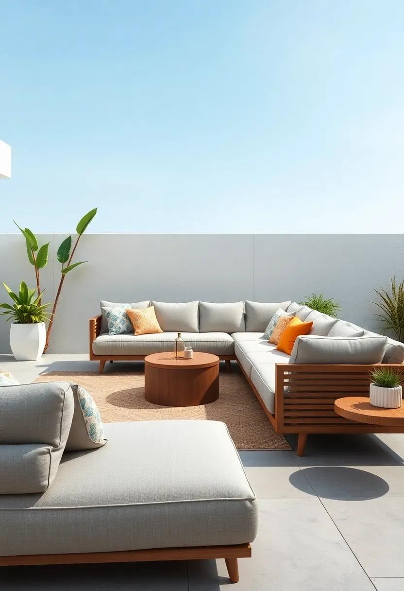 Modular Sofa: ⁣Unleash your creativity with​ a modular outdoor sectional, allowing you‌ to customize ​your seating arrangement for ‍gatherings or relaxation