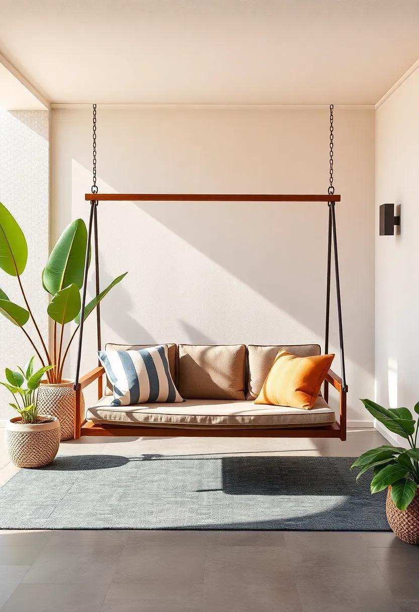 Statement Swing: Capture the essence of leisure with‌ a ​statement swing that becomes a⁤ captivating focal point,​ ideal for enjoying lazy afternoons