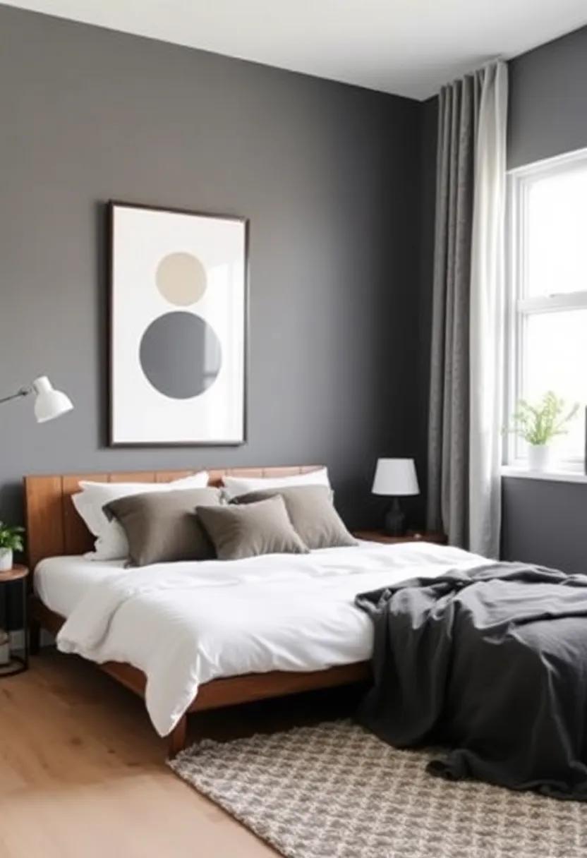 6) Embrace​ Geometric Artwork: ⁣Hang framed art pieces that feature geometric shapes, ensuring they‍ complement the minimalist⁤ ethos of your bedroom
