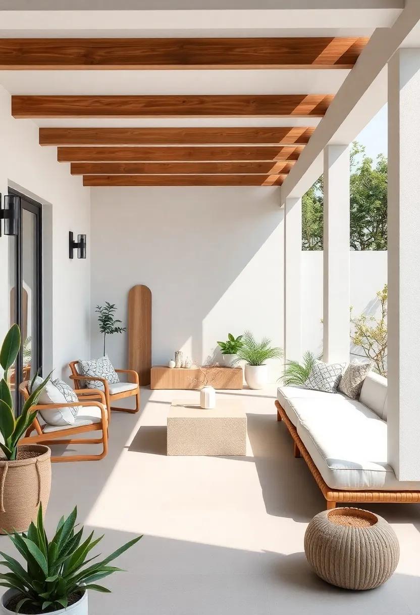 Select a Neutral Color Palette: ‌Utilize whites, grays, and earthy⁢ tones that blend seamlessly‌ with nature to maintain a soothing⁤ atmosphere
