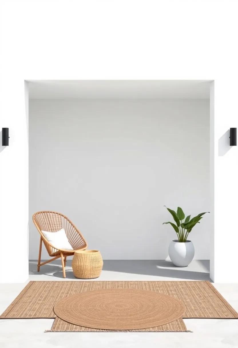 Subtle ⁣Rugs: Use an outdoor ​rug in a simple design to define areas without ​overwhelming the ⁤space, ​adding comfort underfoot