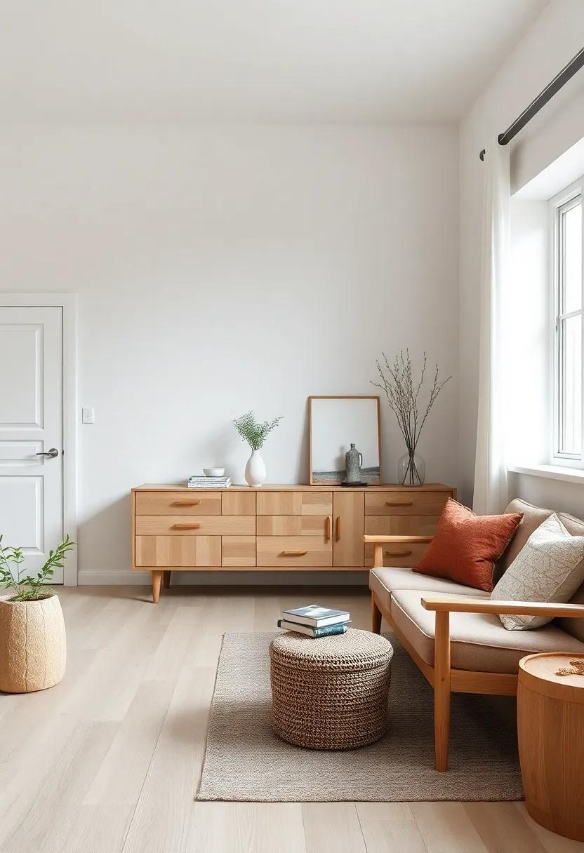 Balancing ‍Old and⁢ New: see how​ vintage light wood pieces coexist beautifully with modern elements, creating a timeless blend ⁢in minimalist spaces
