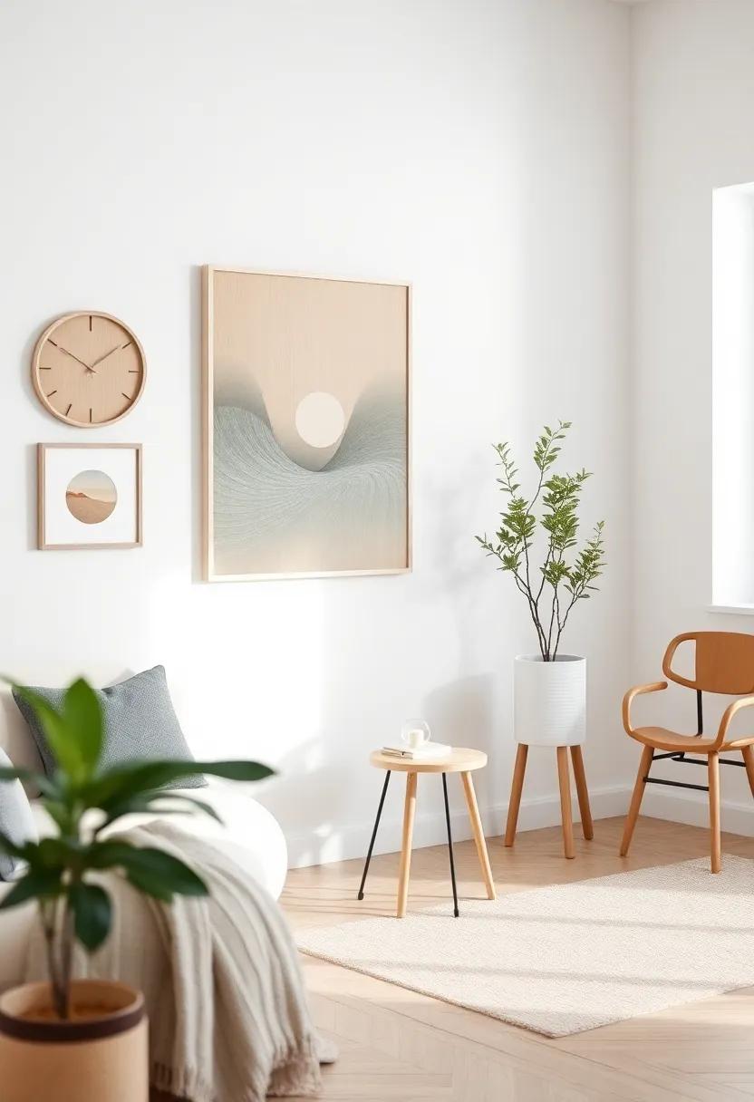 Artful ⁢Minimalism: Witness ‌how thoughtful arrangements of ⁢light wood ⁣artwork ​enhance walls⁣ and contribute to a minimalist aesthetic
