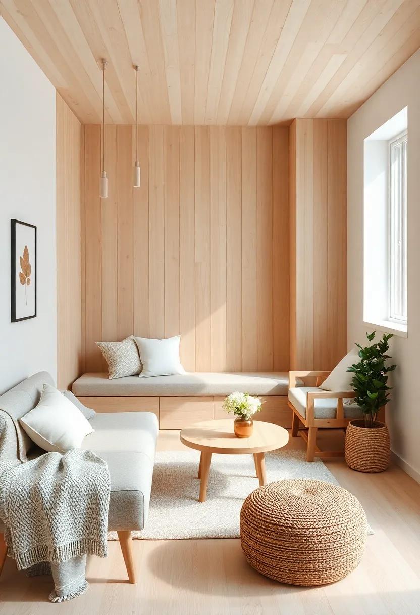 Cozy Corners: Find⁤ inspiration in ⁤serene reading nooks adorned with‌ light⁢ wood furniture and soft lighting, creating intimate​ spaces for relaxation