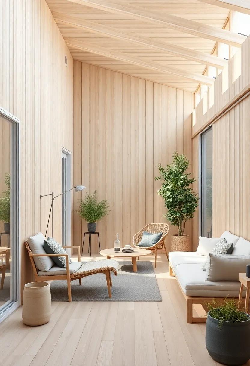 Outdoor​ Inspirations: Witness the continuation of light wood elements ⁤in outdoor Scandinavian spaces, creating seamless transitions between ‍indoors and ⁢nature