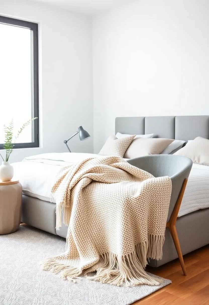 A Cozy Throw​ Blanket - Add a ‌soft, textured throw—perfect for draping over the bed or chair for an inviting⁢ touch