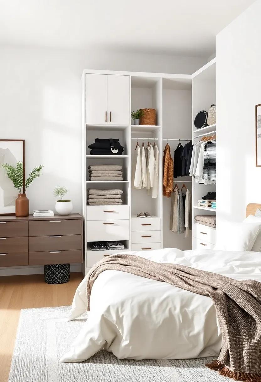 Decluttered Closet - Invest in quality organizers to keep ⁣your clothing and accessories out of sight, ensuring a⁢ tidy retreat