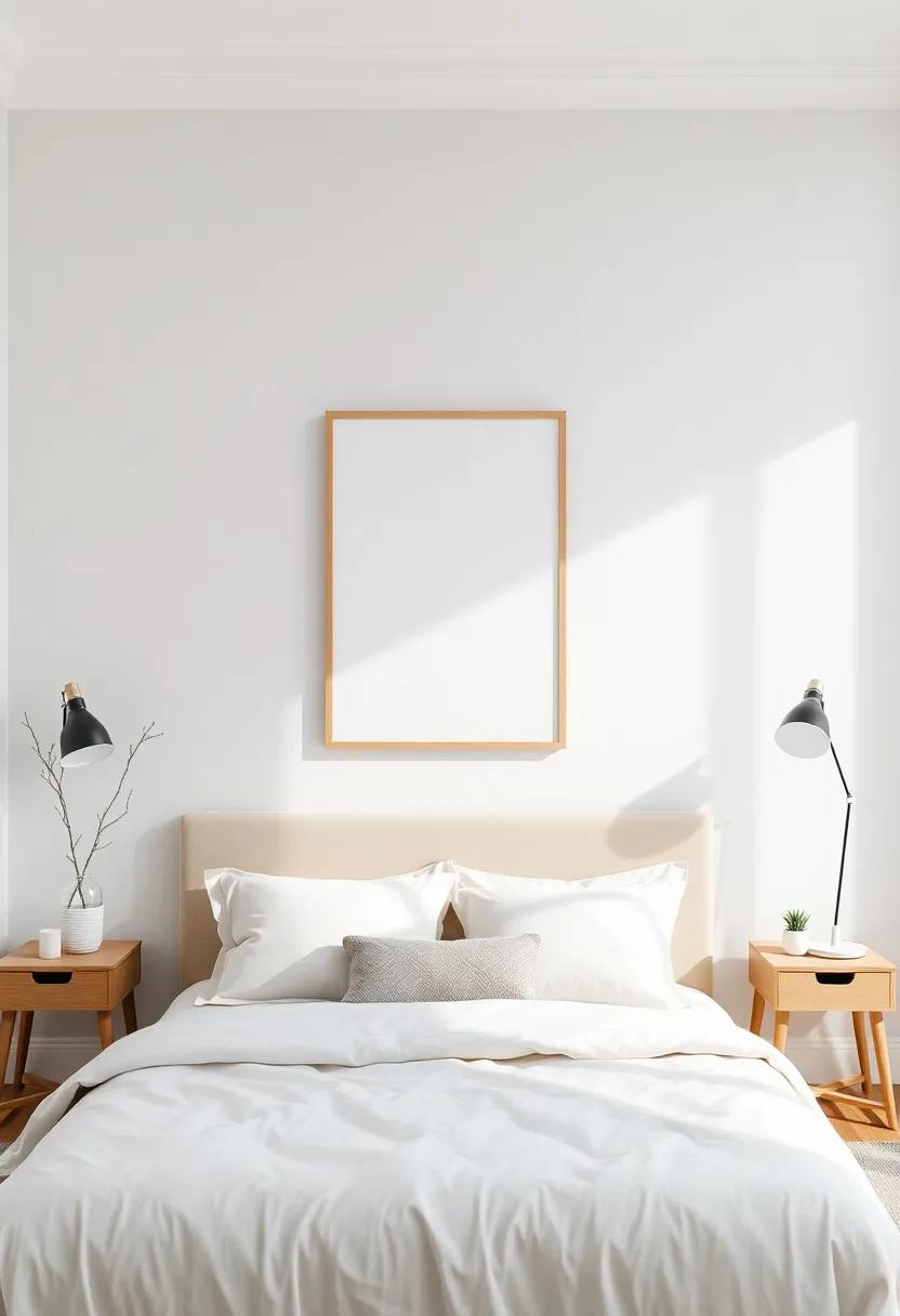 Minimal Wall Art ⁣- Opt for a ⁣few selected pieces of art that reflect your style—think large canvas prints or⁤ simple frames