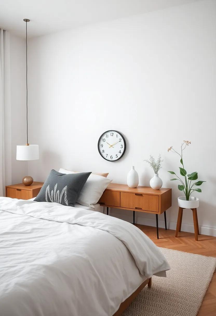 Minimalist Accessories - Select a few meaningful items, like a beautiful vase or a simple clock, to keep decor intentional and curated