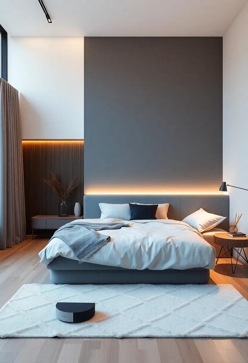 Smart Tech integration -‍ incorporate technology like a smart speaker or subtle chargers that integrate seamlessly into your design without visibility
