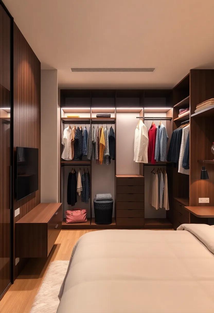 Customizable closet lighting options that intelligently illuminate⁣ your wardrobe while adding a modern touch