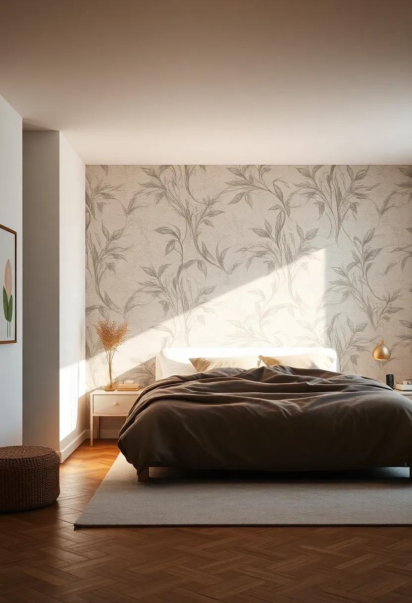 Create a Cozy Ambiance with soft Lighting and Printed Wall Fabrics