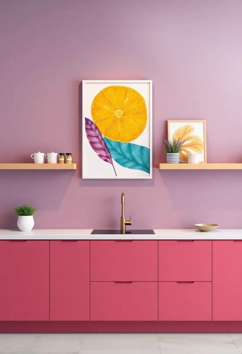 Artistic Wall Art: hang vibrant artwork or prints that reflect your personality and bring a modern flair to your walls
