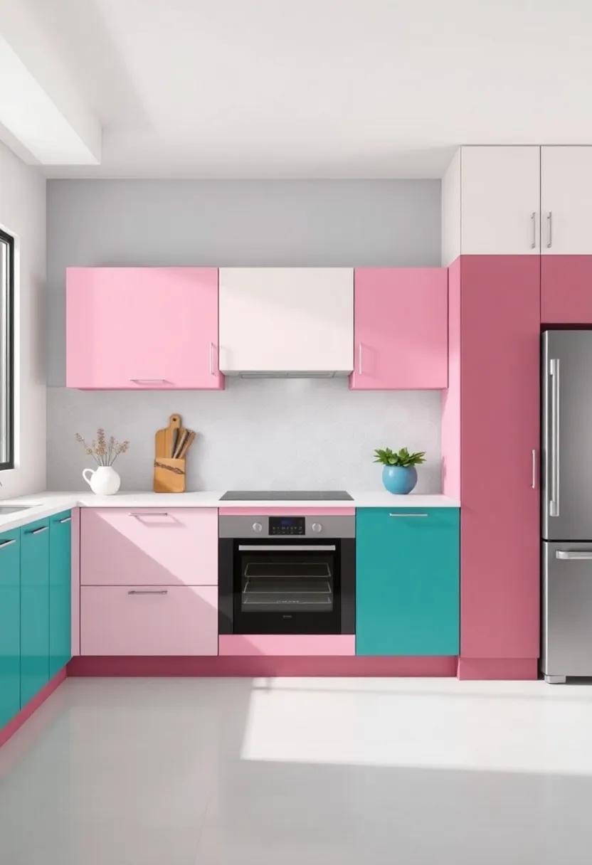 Two-Tone Cabinets: Mix and match different colors for your upper and lower cabinets to create a dynamic and modern look