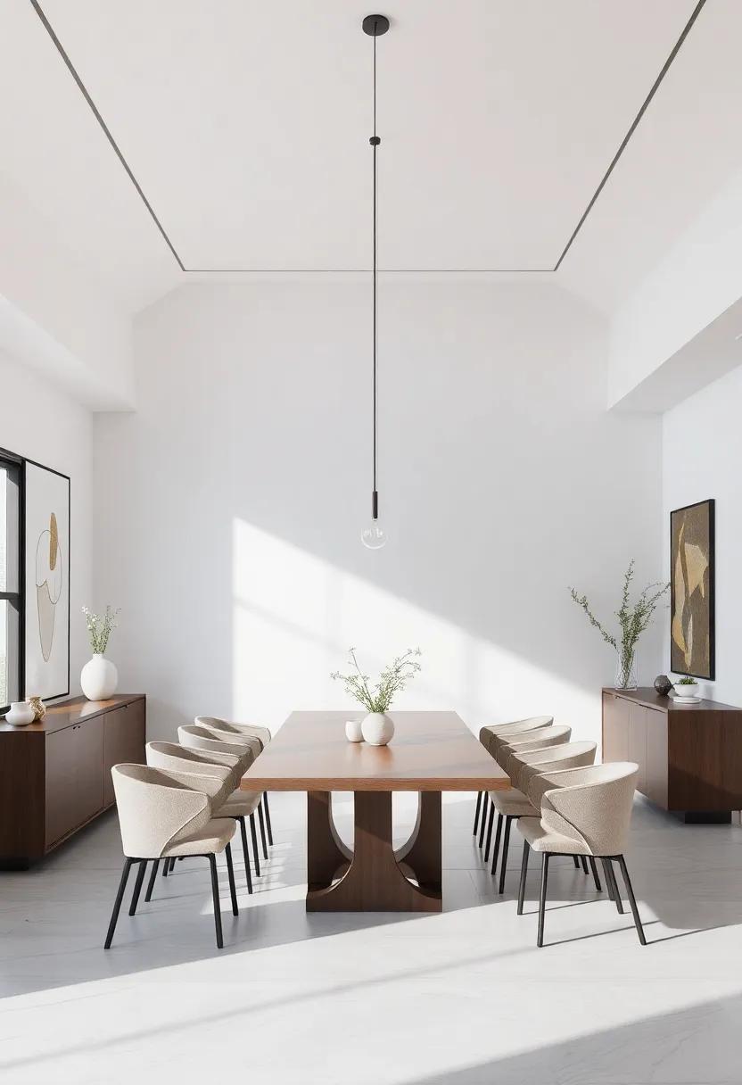 Elevated Aesthetics​ Celebrating Minimalism⁢ in Modern Dining Room Designs