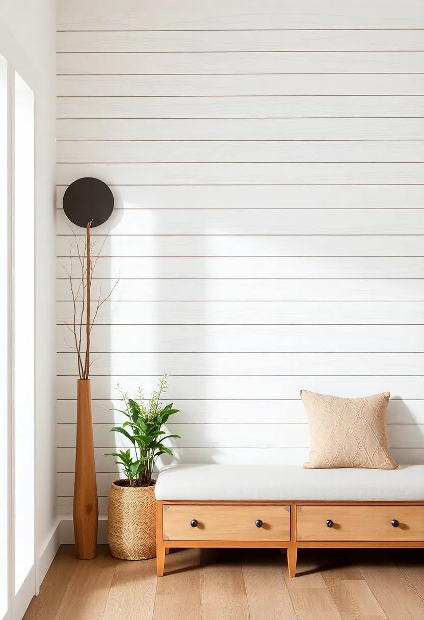 Blend Modern‍ and Traditional Styles by combining Shiplap with Antique Decor