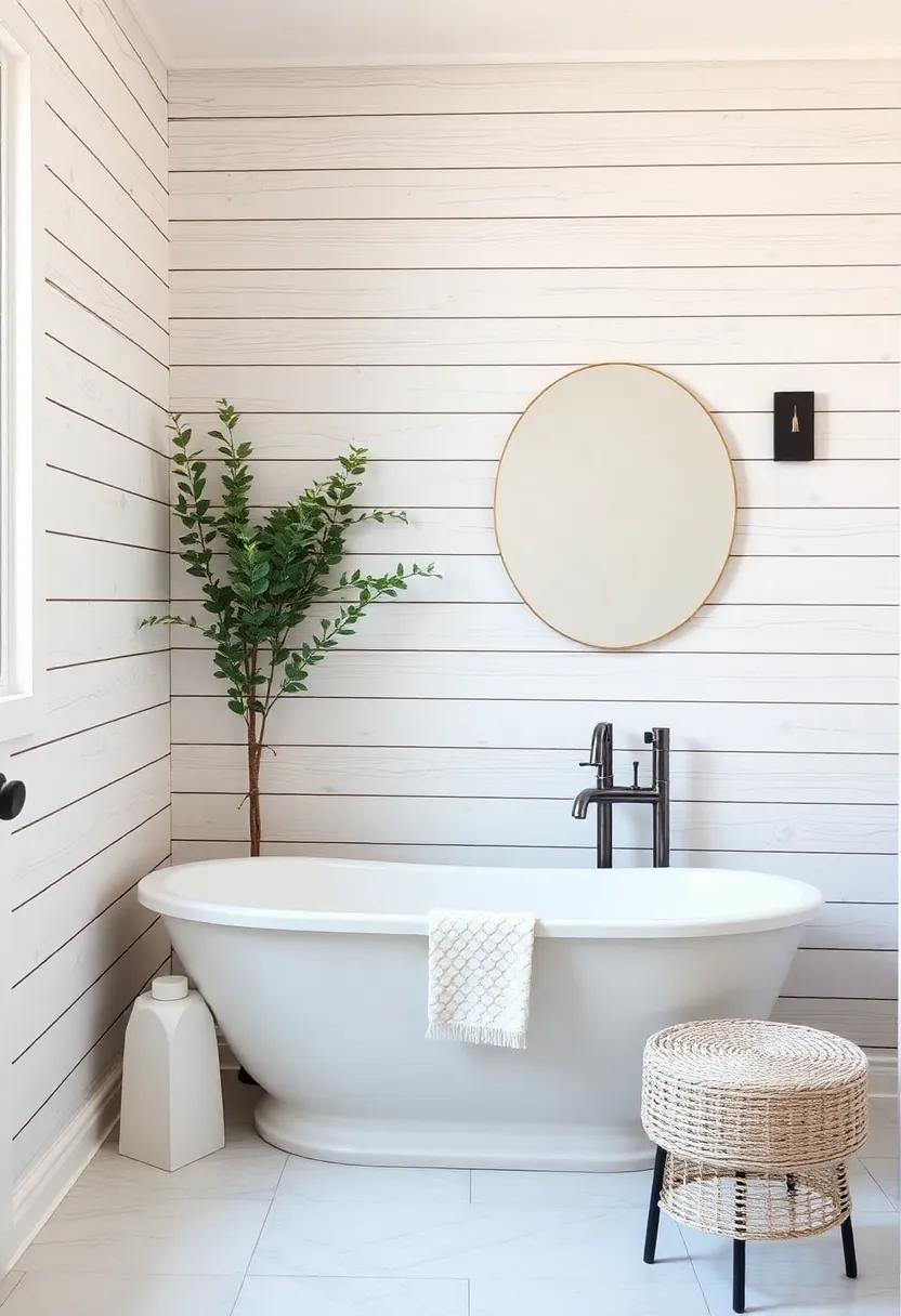 Incorporate Shiplap into Your Bathroom‍ for a Rustic Yet Elegant ‍feel
