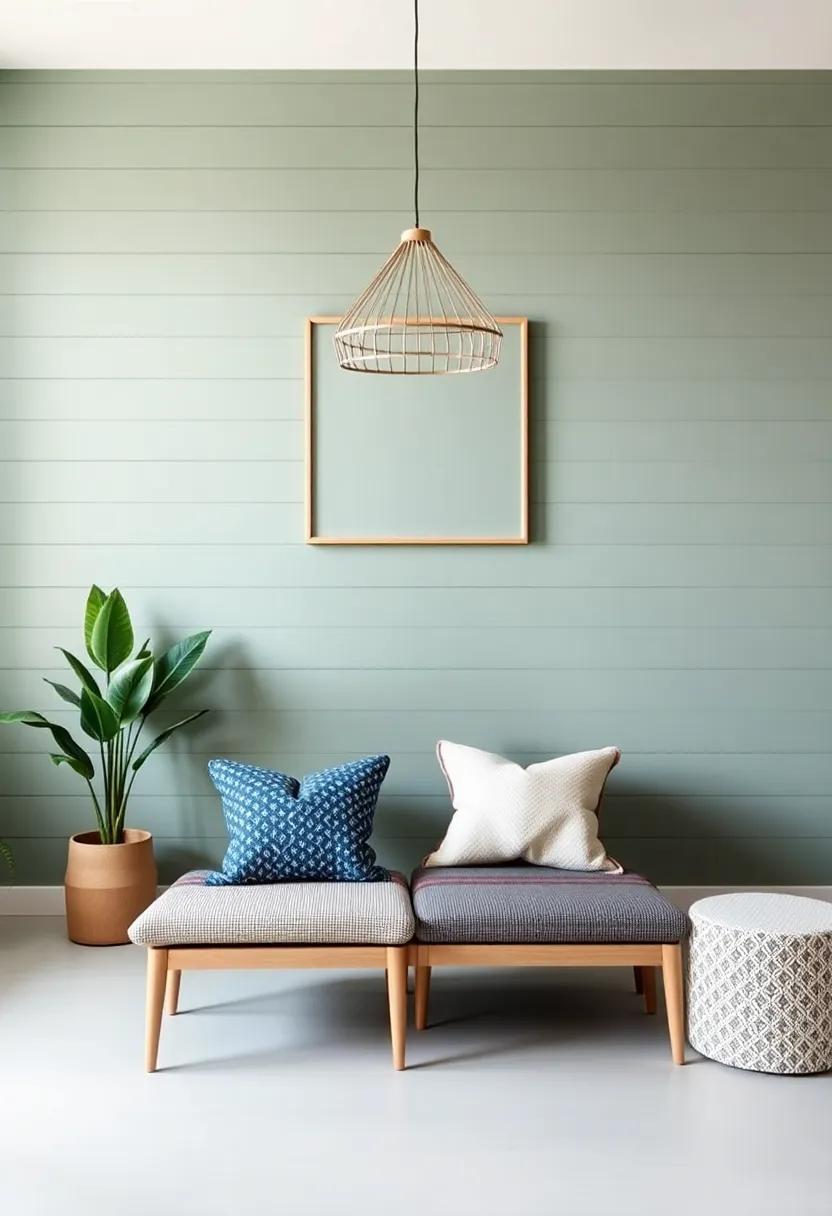 Pair Shiplap​ with Bold Colors for a Touch of Modern Elegance