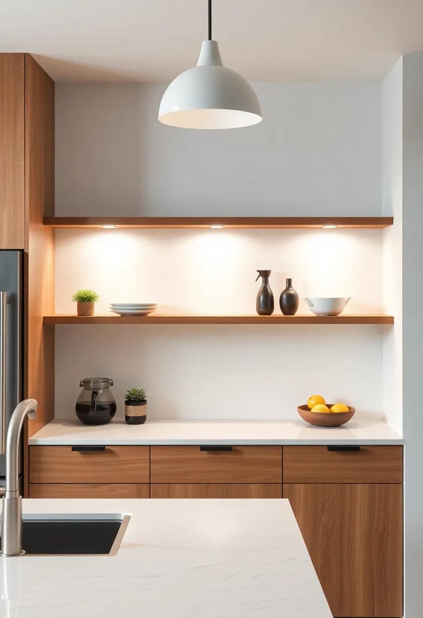 Lighting Techniques⁢ to Highlight Floating Shelves in Your ⁤Kitchen