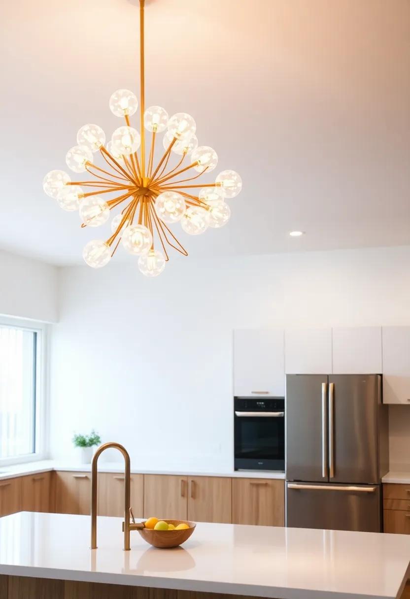 Artistic Chandeliers: Make a bold statement with a sculptural⁣ chandelier​ that reflects your personal style and elevates the kitchen