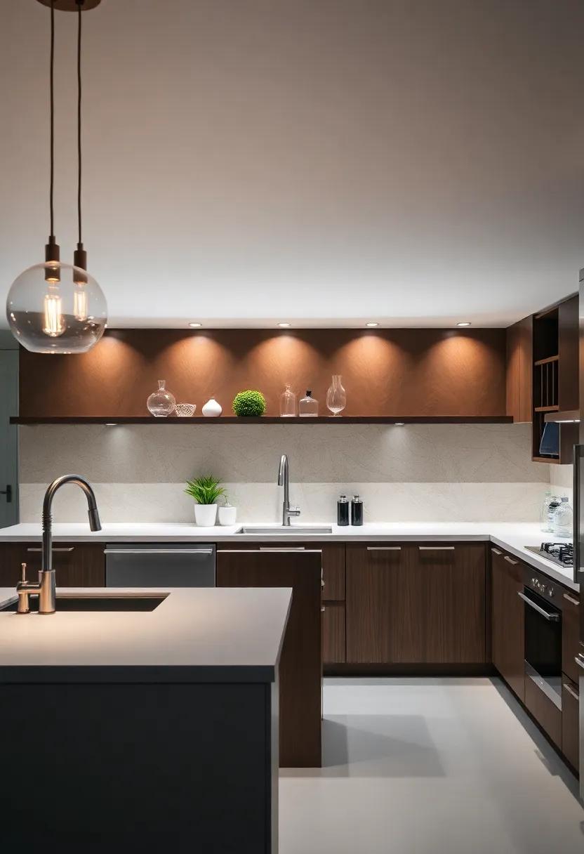Bright Task Lighting: Ensure safety and efficiency with focused task lighting over work‍ areas ​like islands or countertops