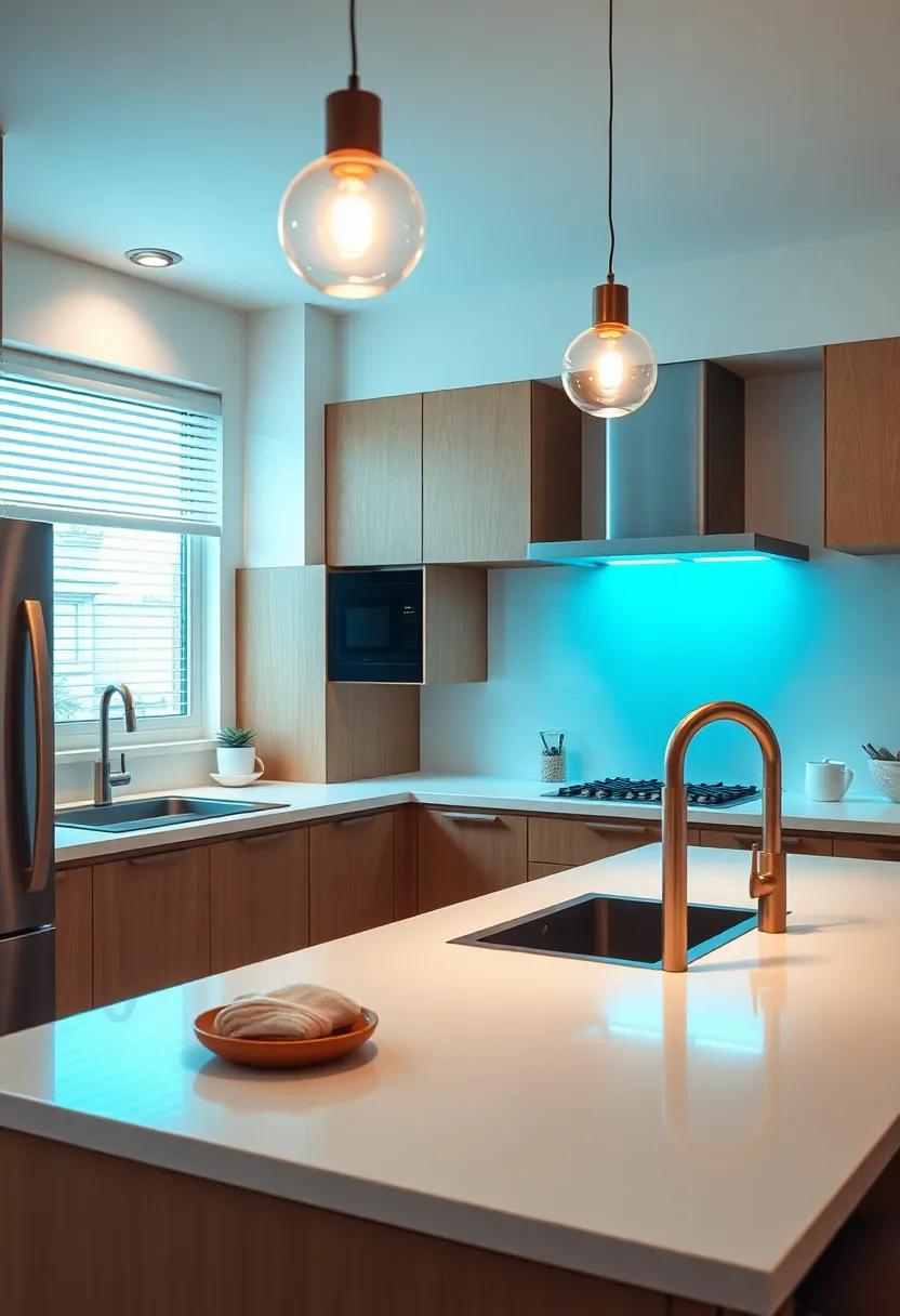 Smart Lighting⁤ Solutions: Upgrade ⁤your kitchen with smart bulbs ⁢and dimmers that allow you to control the mood with a tap or voice command