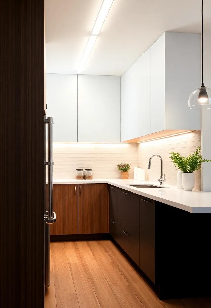 Under-Cabinet LED Strips: Illuminate⁤ your countertops with sleek, energy-efficient LED strips‍ that add functionality⁢ and style