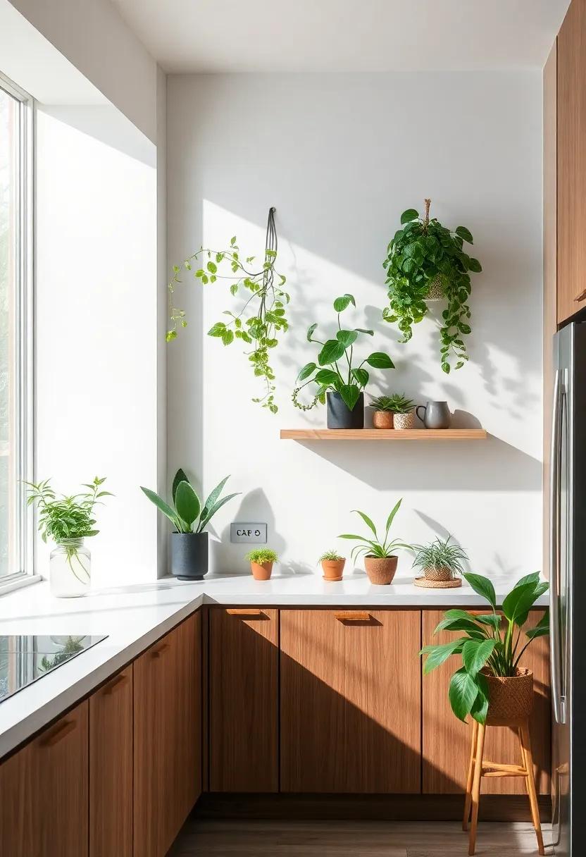 Bringing Nature Indoors with‍ L-shaped Kitchen ​Plants