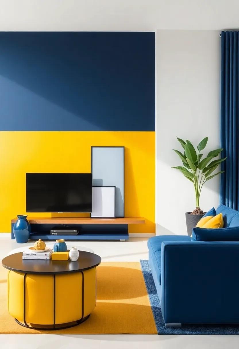 Navy​ Blue Accents: Infusing Depth into‍ Light-Filled⁣ Interiors