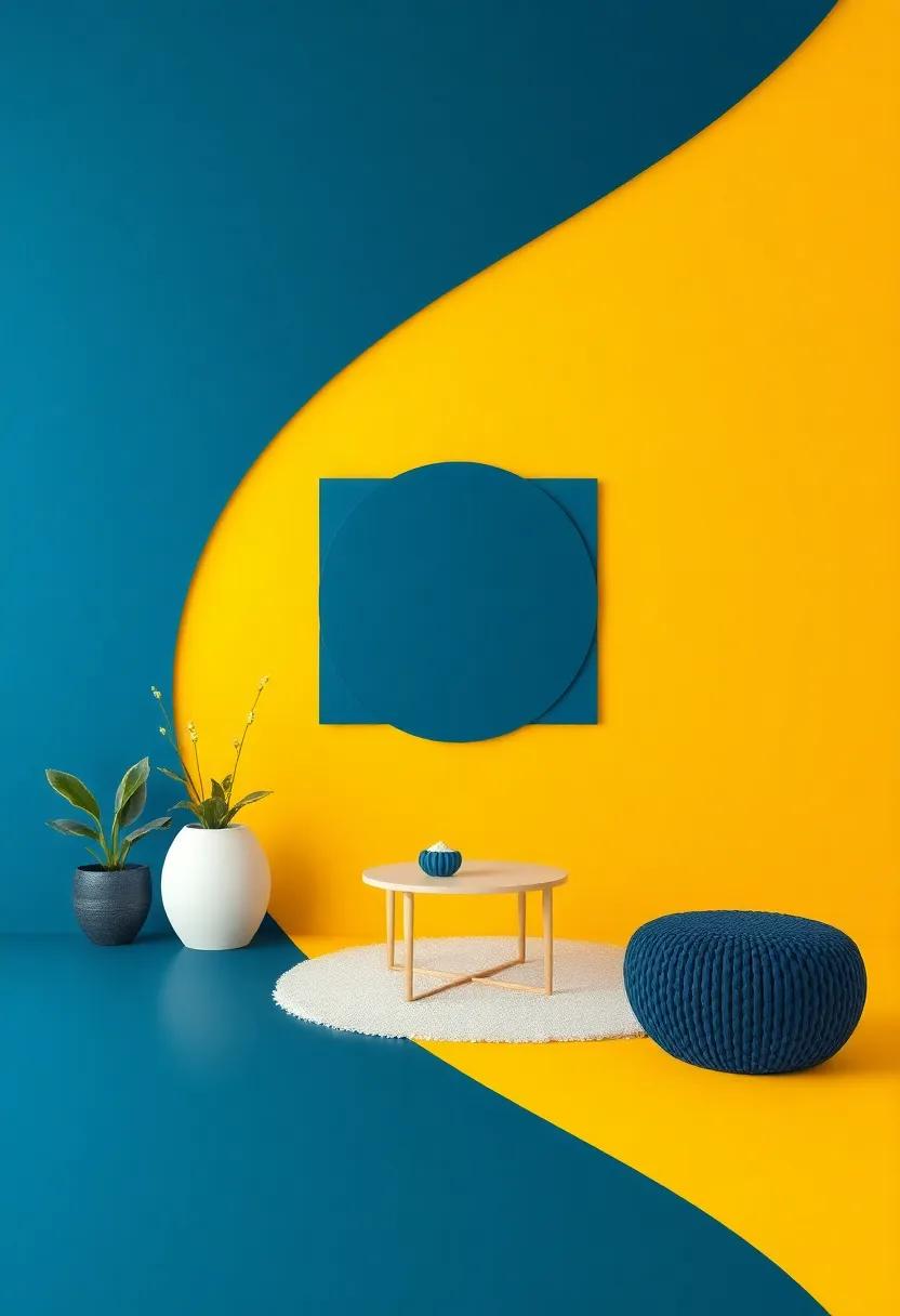 Sustainable choices: ⁣Eco-Friendly‍ Decor ​in Mustard Yellow and Navy