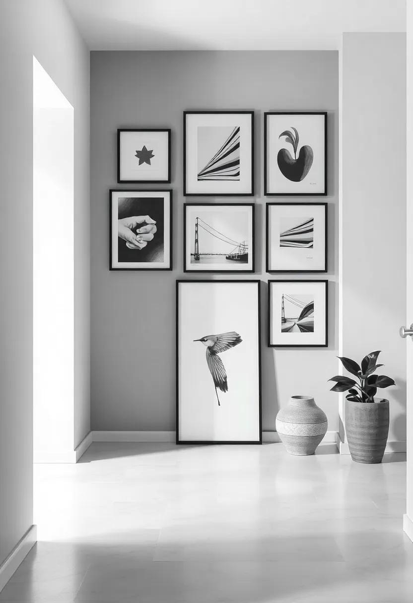 Curating ​a Gallery wall: Building a Dynamic Monochrome Display