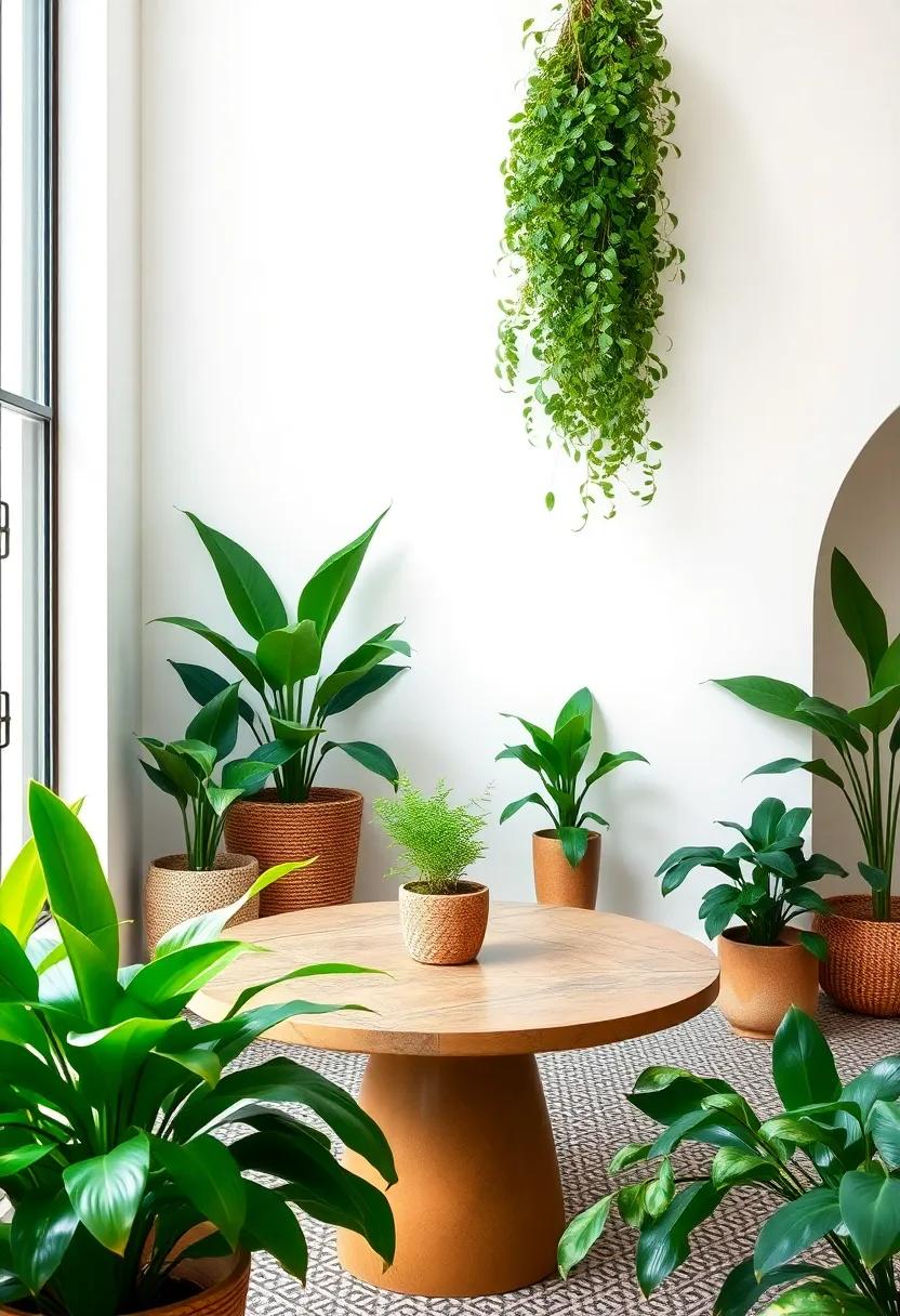 Bringing Nature ⁣Indoors with⁤ Lush ‍Plants and Moroccan‌ Influence