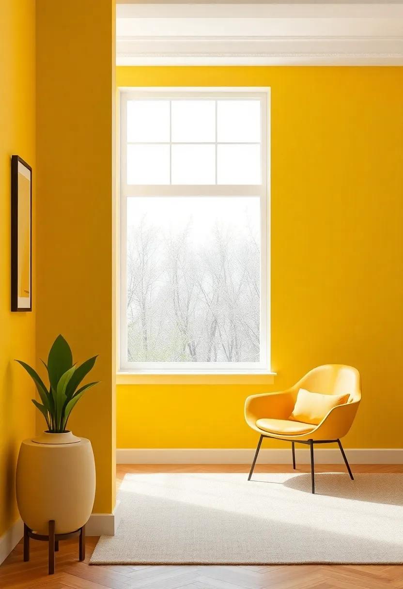 Seasonal Changes: Adapting Mustard Yellow⁣ for year-round Appeal