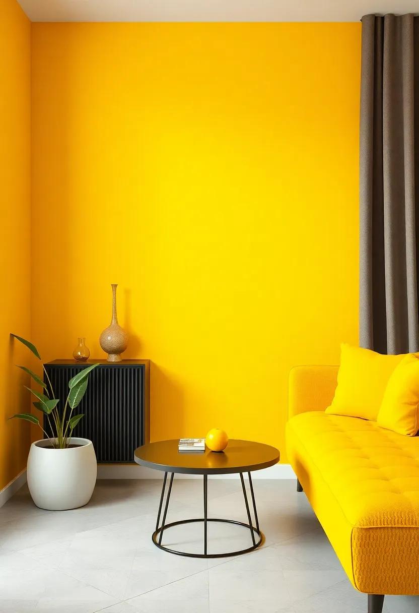 The Power of ⁢Contrast: Combining Bold Colors with ‍Mustard Yellow