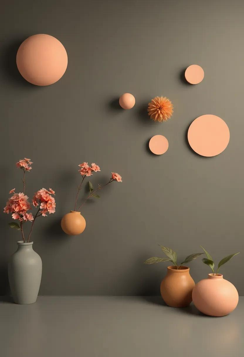 Artful Arrangements: Displaying Clay⁤ and Peach in Stylish Clusters