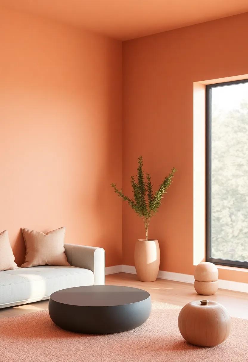 The Role of⁢ Natural Light in Enhancing Clay and Peach Decor