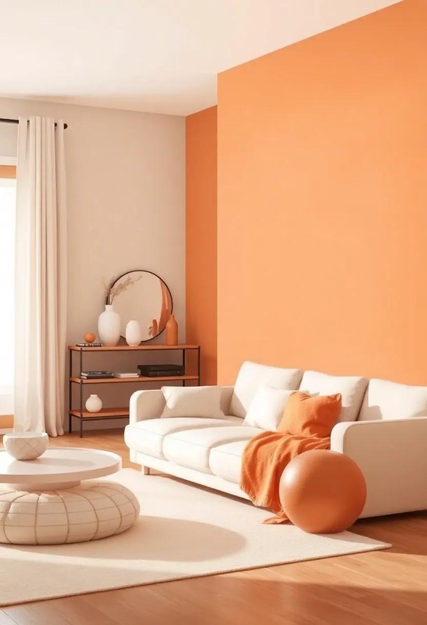 Harmonizing Shades:⁣ Exploring the Color Wheel with⁤ Muted Orange⁢ and ‍Soft ‌Ivory