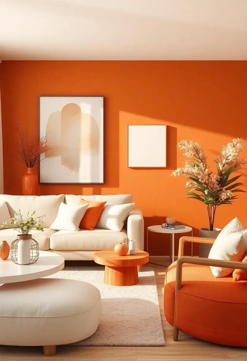 Furnishing with Finesse: Choosing Muted Orange and Soft ‌Ivory Pieces to‍ Elevate Style