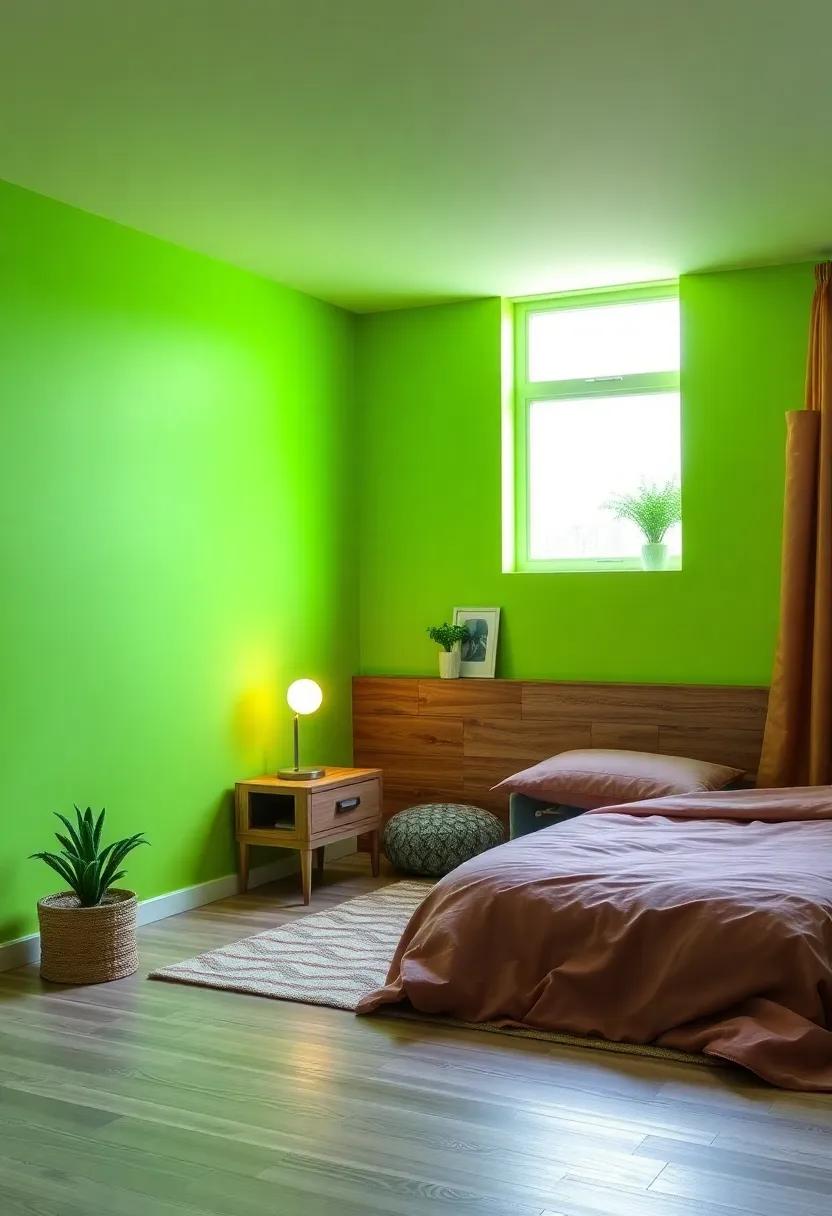 Choosing the Right Neon Green Shades for Different Room Sizes