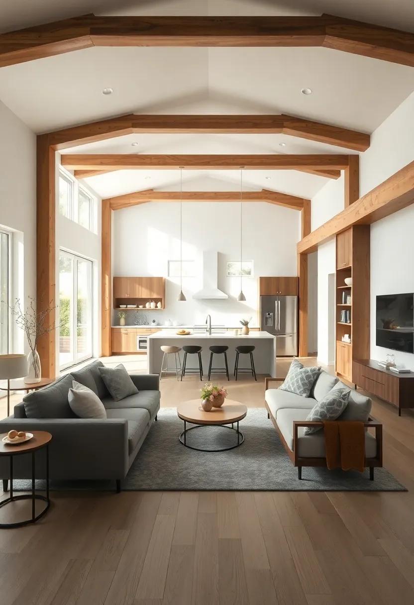 Texture and Contrast: ‍Balancing Soft and⁤ Hard Elements in Open Living