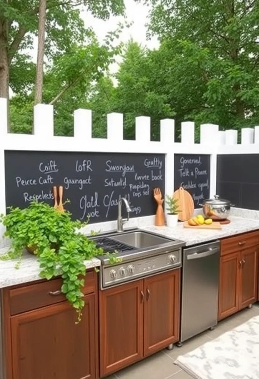 11) Chalkboard ​Backsplash: Add a fun ‌and functional twist⁢ with a chalkboard ‍backsplash where you‍ can write recipes, reminders, or doodles to inspire⁣ creativity