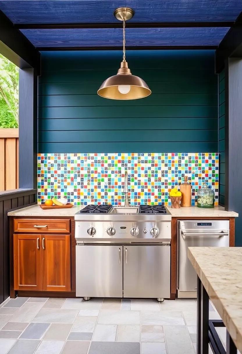 5) Colorful Mosaics: Create a unique and eye-catching backdrop with a mosaic design using ⁣vibrant tiles that express your personality and‌ zest for ⁣life