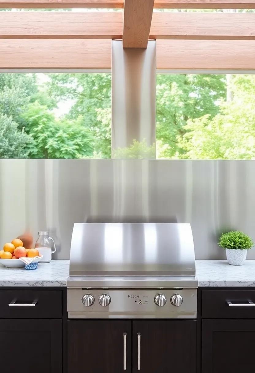 3) Sleek Stainless Steel: For a ⁤modern touch,opt for a stainless steel backsplash that not ‌only looks chic ‍but is also easy to⁤ clean and maintain