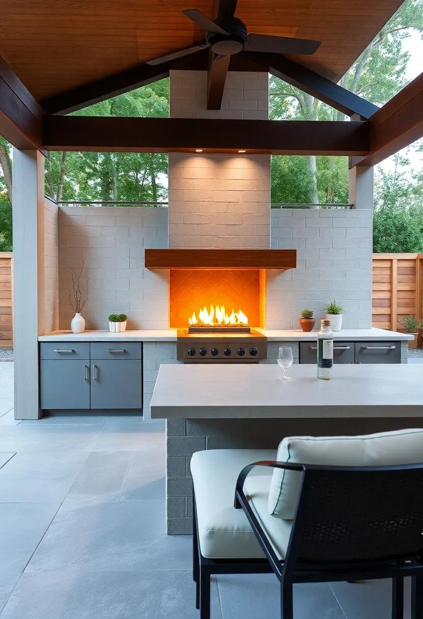 Incorporating Smart‌ Technology in Your​ Outdoor⁤ Kitchen Fireplace Design