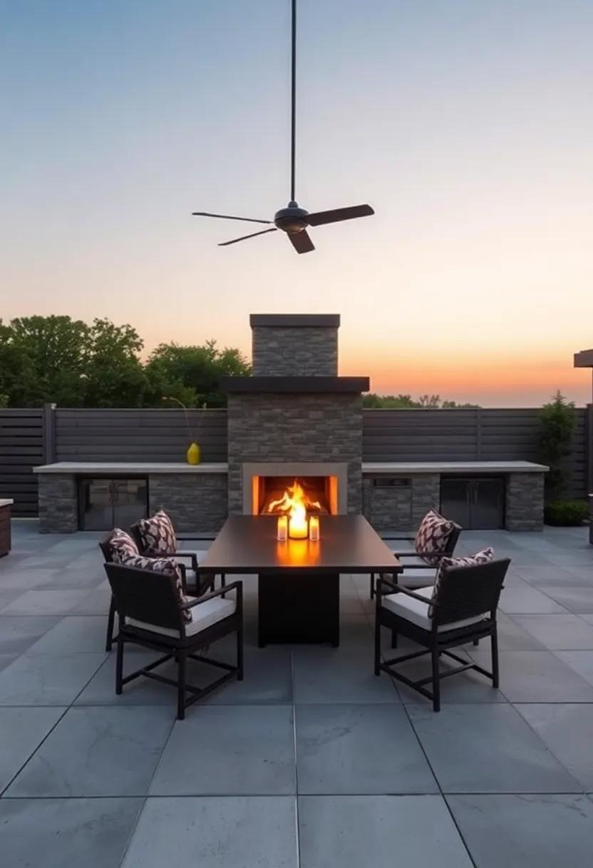 Romantic Evening Gatherings Around a Fire-Infused ⁢Dining ‌Zone