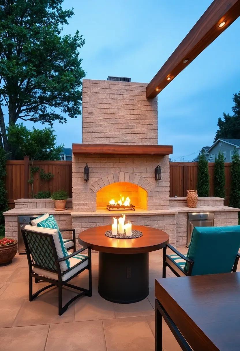 Transform Your Backyard With‍ A Cozy Outdoor Kitchen Fireplace for family Gatherings