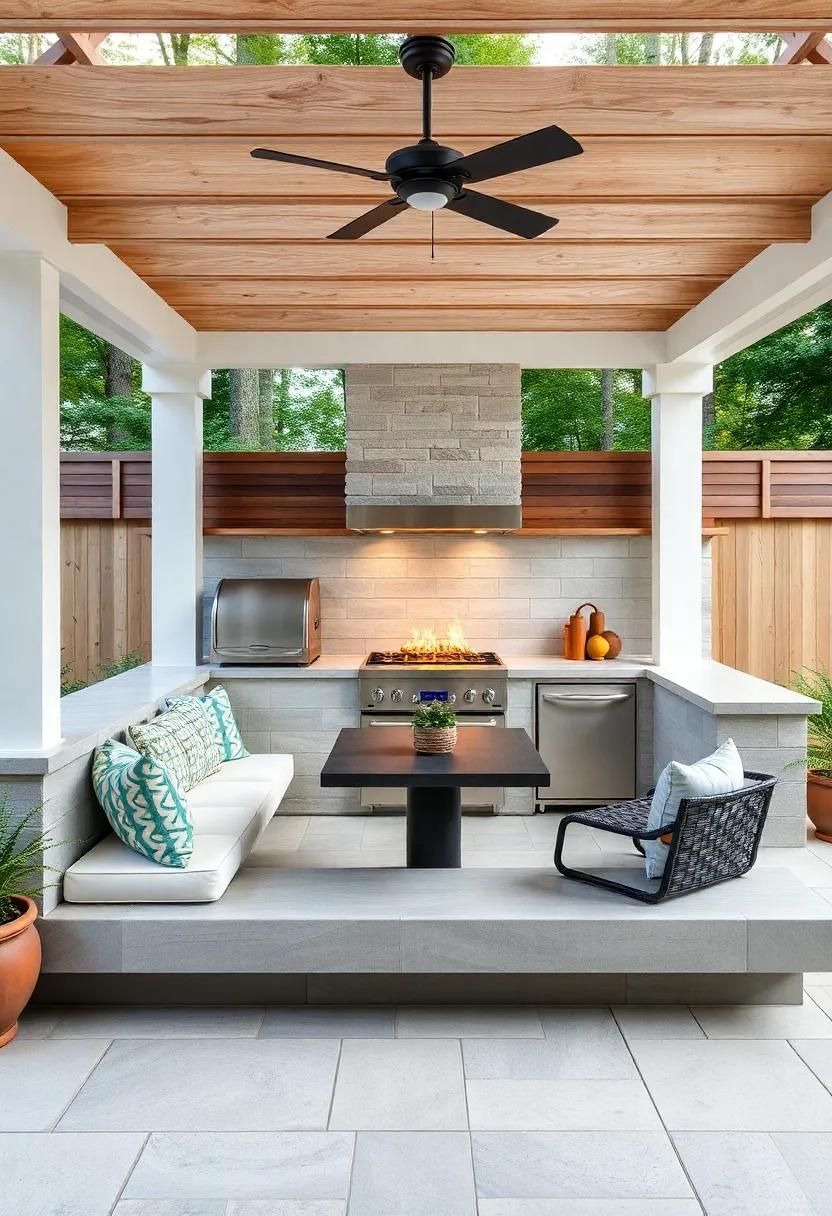 charming⁢ Built-In Seating Options⁢ That Enhance Your Outdoor⁣ Culinary Space