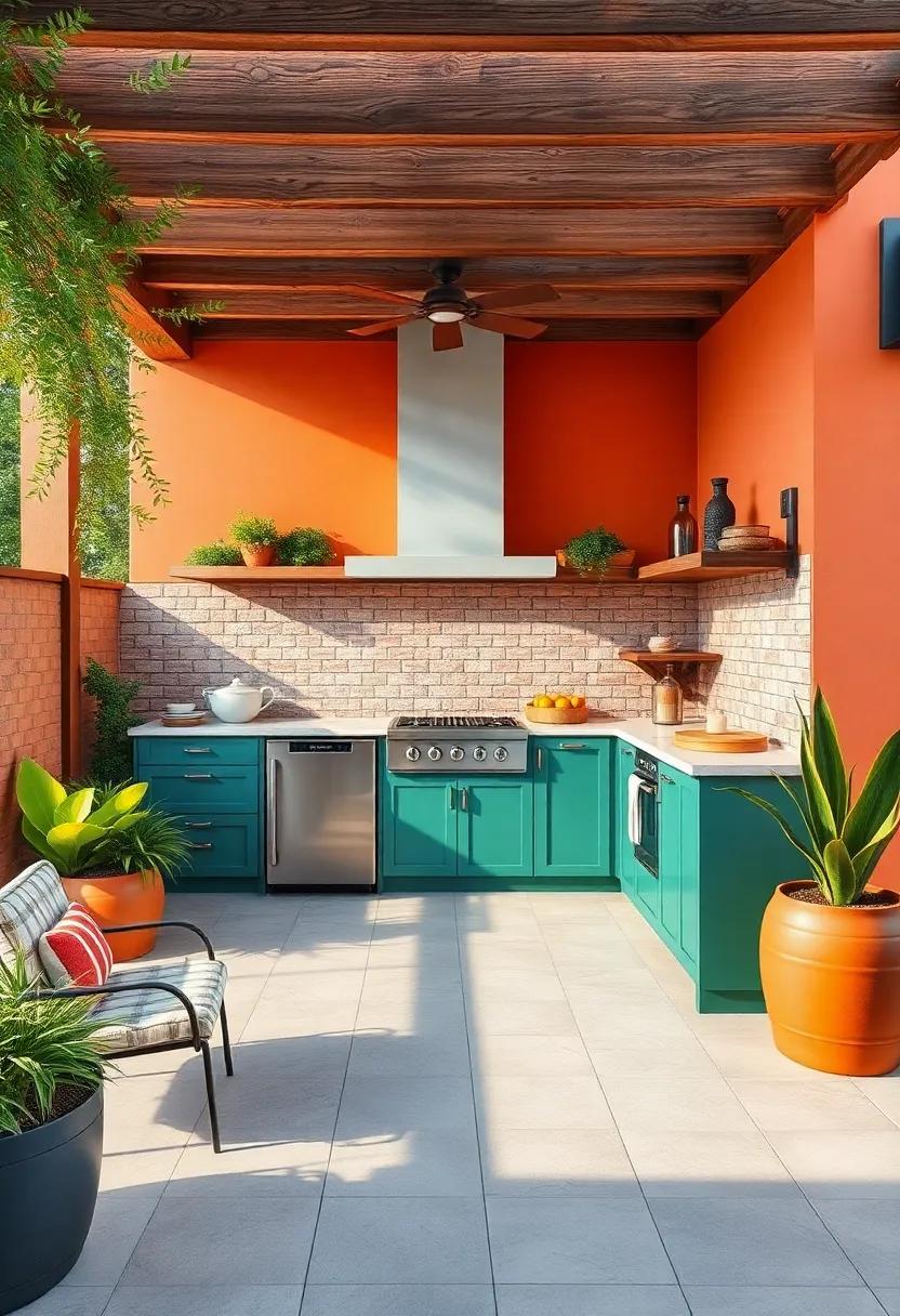 Color Palettes That ⁤Energize Your ⁤Outdoor Kitchen⁢ Aesthetic