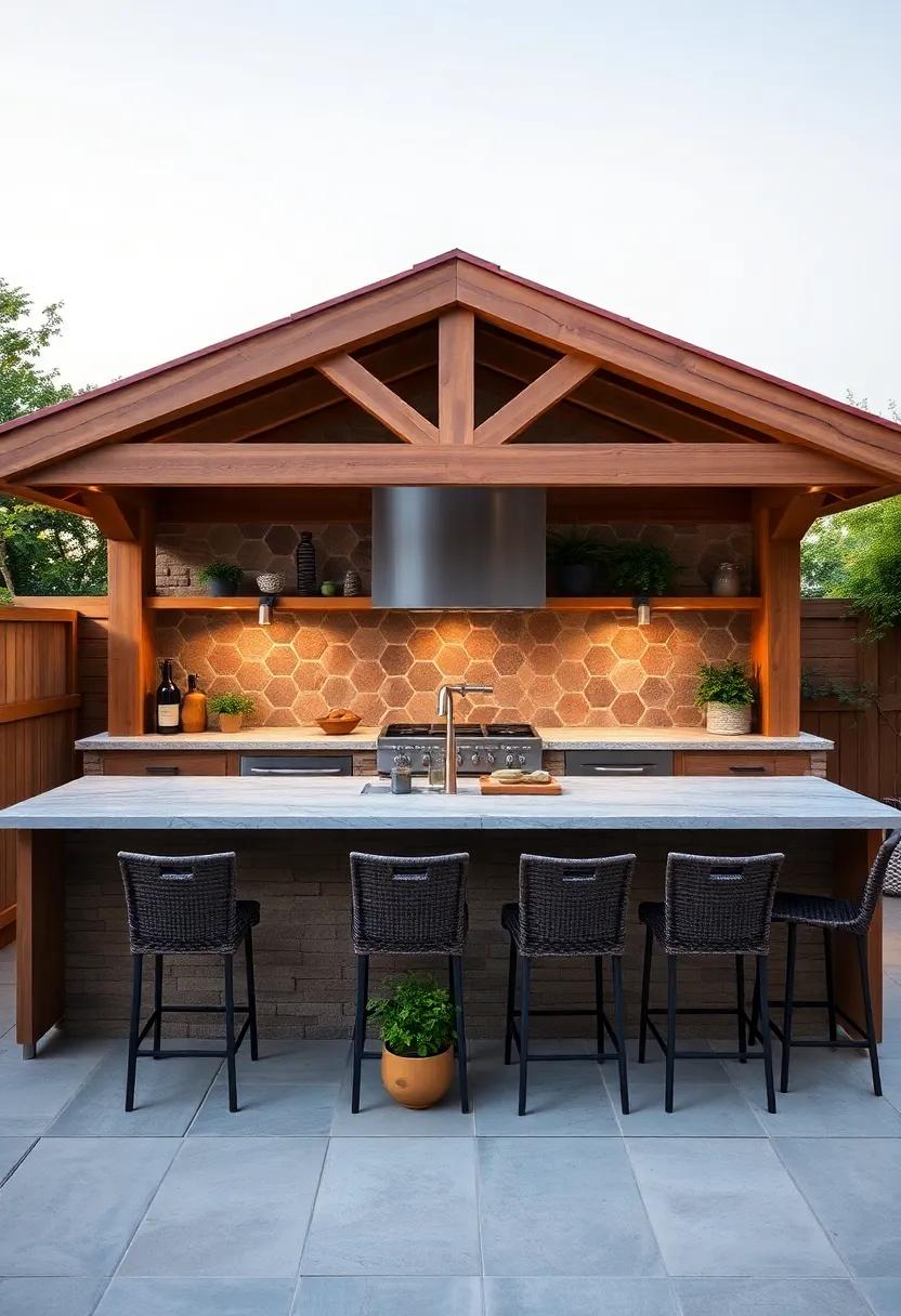 Embracing Nature: Blending ⁢Rustic‌ Charm ‍With Modern Outdoor Kitchen Elements